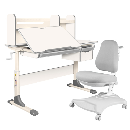 комплект anatomica genius парта + кресло + надстройка + выдвижной ящик + подставка для книг Anatomica Genius set
